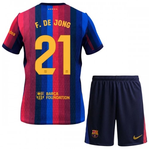 Günstige Fußballtrikots FC Barcelona Frenkie de Jong 21 Kinder Heimtrikot 2026-27 Kurzarm Günstige Fußballtrikots FC Barcelona Frenkie de Jong 21 Kinder Heimtrikot 2026-27 Kurzarm