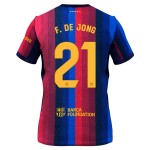 Günstige Fußballtrikots FC Barcelona Frenkie de Jong 21 Kinder Heimtrikot 2026-27 Kurzarm