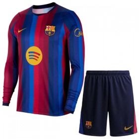 Günstige Fußballtrikots FC Barcelona Kinder Heimtrikot 2026-27 Langarm