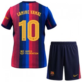 Günstige Fußballtrikots FC Barcelona Lamine Yamal 10 Kinder Heimtrikot 2026-27 Kurzarm