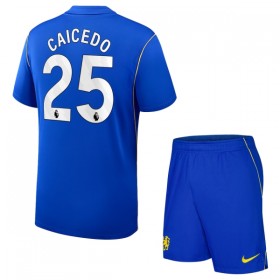 Günstige Fußballtrikots Chelsea Caicedo 25 Kinder Heimtrikot 2026-27 Kurzarm