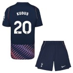 Günstige Fußballtrikots Tottenham Hotspur Kudus 20 Kinder Auswärtstrikot 2026-27 Kurzarm Günstige Fußballtrikots Tottenham Hotspur Kudus 20 Kinder Auswärtstrikot 2026-27 Kurzarm