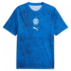 Günstige Fußballtrikots Olympique Marseille Pre-Match 2026-27 Blaue Kurzarm