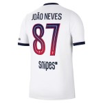Günstige Fußballtrikots Paris Saint-Germain Joao Neves 87 Auswärtstrikot 2026-27 Kurzarm