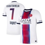 Günstige Fußballtrikots Paris Saint-Germain Kvaratskhelia 7 Auswärtstrikot 2026-27 Kurzarm