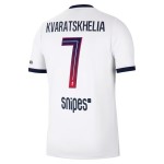 Günstige Fußballtrikots Paris Saint-Germain Kvaratskhelia 7 Auswärtstrikot 2026-27 Kurzarm
