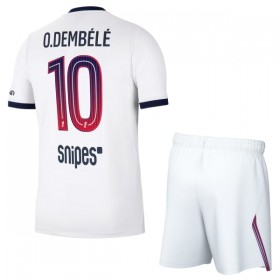 Günstige Fußballtrikots Paris Saint-Germain O. Dembele 10 Kinder Auswärtstrikot 2026-27 Kurzarm