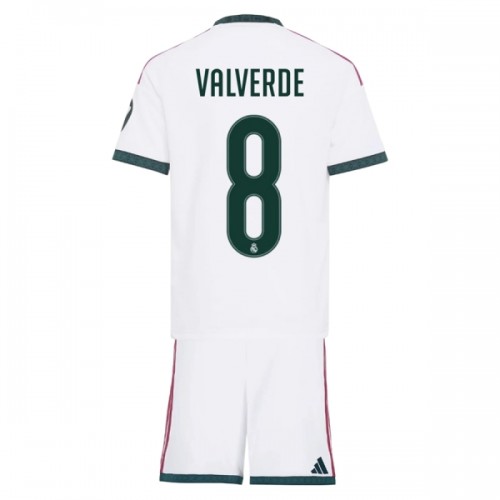 Günstige Fußballtrikots Real Madrid Valverde 8 Kinder Heimtrikot 2026-27 Kurzarm Günstige Fußballtrikots Real Madrid Valverde 8 Kinder Heimtrikot 2026-27 Kurzarm