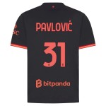 Günstige Fußballtrikots AC Mailand Pavlovic 31 3rd trikot 2026-27 Kurzarm
