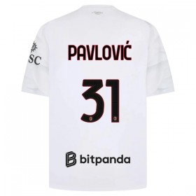 Günstige Fußballtrikots AC Mailand Pavlovic 31 Auswärtstrikot 2026-27 Kurzarm