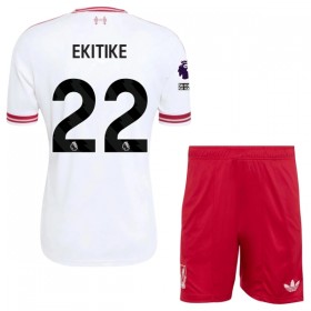 Günstige Fußballtrikots Liverpool Ekitike 22 Kinder Auswärtstrikot 2026-27 Kurzarm