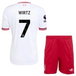 Günstige Fußballtrikots Liverpool Wirtz 7 Kinder Auswärtstrikot 2026-27 Kurzarm