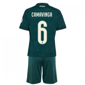 Günstige Fußballtrikots Real Madrid Camavinga 6 Kinder Auswärtstrikot 2026-27 Kurzarm