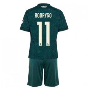 Günstige Fußballtrikots Real Madrid Rodrygo 11 Kinder Auswärtstrikot 2026-27 Kurzarm