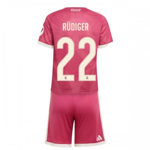 Günstige Fußballtrikots Real Madrid Rudiger 22 Kinder 3rd trikot 2026-27 Kurzarm Günstige Fußballtrikots Real Madrid Rudiger 22 Kinder 3rd trikot 2026-27 Kurzarm