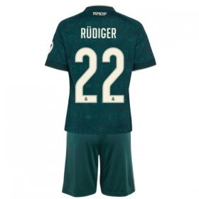 Günstige Fußballtrikots Real Madrid Rudiger 22 Kinder Auswärtstrikot 2026-27 Kurzarm
