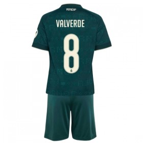 Günstige Fußballtrikots Real Madrid Valverde 8 Kinder Auswärtstrikot 2026-27 Kurzarm