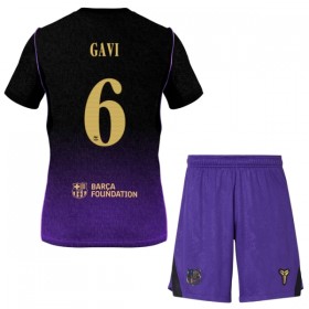 Günstige Fußballtrikots FC Barcelona Gavi 6 Kinder Auswärtstrikot 2026-27 Kurzarm
