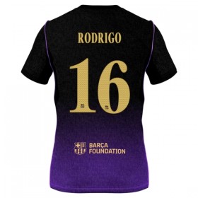 Günstige Fußballtrikots FC Barcelona Rodrigo 16 Auswärtstrikot 2026-27 Kurzarm