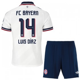 Günstige Fußballtrikots FC Bayern München Luis Diaz 14 Kinder Auswärtstrikot 2026-27 Kurzarm