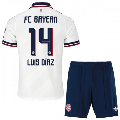 Günstige Fußballtrikots FC Bayern München Luis Diaz 14 Kinder Auswärtstrikot 2026-27 Kurzarm Günstige Fußballtrikots FC Bayern München Luis Diaz 14 Kinder Auswärtstrikot 2026-27 Kurzarm