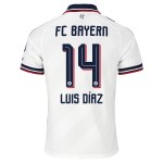 Günstige Fußballtrikots FC Bayern München Luis Diaz 14 Kinder Auswärtstrikot 2026-27 Kurzarm