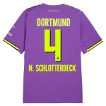 Günstige Fußballtrikots Borussia Dortmund N. Schlotterbeck 4 3rd trikot 2026-27 Kurzarm