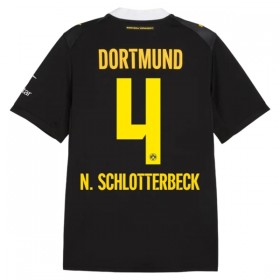 Günstige Fußballtrikots Borussia Dortmund N. Schlotterbeck 4 Auswärtstrikot 2026-27 Kurzarm