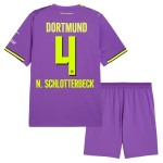 Günstige Fußballtrikots Borussia Dortmund N. Schlotterbeck 4 Kinder 3rd trikot 2026-27 Kurzarm