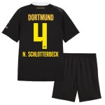 Günstige Fußballtrikots Borussia Dortmund N. Schlotterbeck 4 Kinder Auswärtstrikot 2026-27 Kurzarm