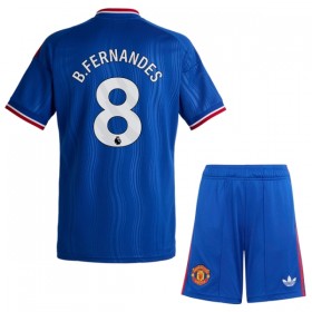 Günstige Fußballtrikots Manchester United B. Fernandes 8 Kinder Auswärtstrikot 2026-27 Kurzarm