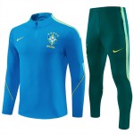 Brasilien Training Sweatshirts Viertelreißverschluss 2026-27 Blaue