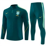 Brasilien Training Sweatshirts Viertelreißverschluss 2026-27 Grüne