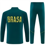 Brasilien Training Sweatshirts Viertelreißverschluss 2026-27 Grüne