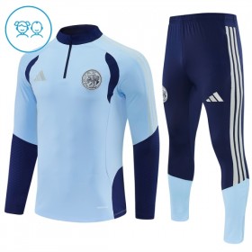 Kinder Ajax Amsterdam Training Sweatshirts Viertelreißverschluss 2026-27 Blaue
