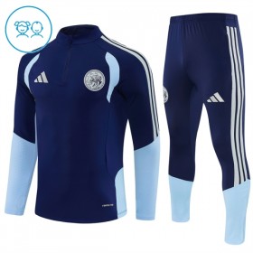 Kinder Ajax Amsterdam Training Sweatshirts Viertelreißverschluss 2026-27 Blaue