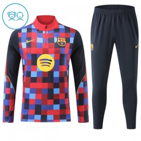Kinder Barcelona Training Sweatshirts Viertelreißverschluss 2026-27 Rote