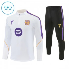 Kinder Barcelona Training Sweatshirts Viertelreißverschluss 2026-27 Weiße