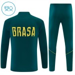 Kinder Brasilien Training Sweatshirts Viertelreißverschluss 2026-27 Grüne