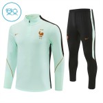 Kinder Frankreich Training Sweatshirts Viertelreißverschluss 2026-27 Weiße