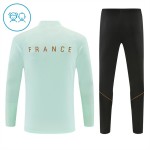 Kinder Frankreich Training Sweatshirts Viertelreißverschluss 2026-27 Weiße