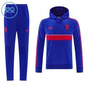Kinder Manchester United Hoodie Training Sweatshirts 2026-27 Blaue