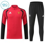 Kinder Manchester United Training Sweatshirts Viertelreißverschluss 2026-27 Rote