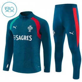 Kinder Portugal Training Sweatshirts Viertelreißverschluss 2026-27 Blaue