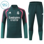 Kinder Real Madrid Training Sweatshirts Viertelreißverschluss 2026-27 Grüne