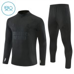 Kinder Real Madrid Training Sweatshirts Viertelreißverschluss 2026-27 Schwarze