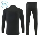 Kinder Real Madrid Training Sweatshirts Viertelreißverschluss 2026-27 Schwarze