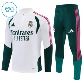 Kinder Real Madrid Training Sweatshirts Viertelreißverschluss 2026-27 Weiße