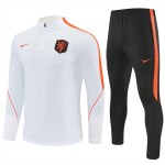 Niederlande Training Sweatshirts Viertelreißverschluss 2026-27 Weiße