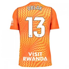 Günstige Fußballtrikots Atlético Madrid Oblak 13 Torwart 2026-27 Orange Kurzarm